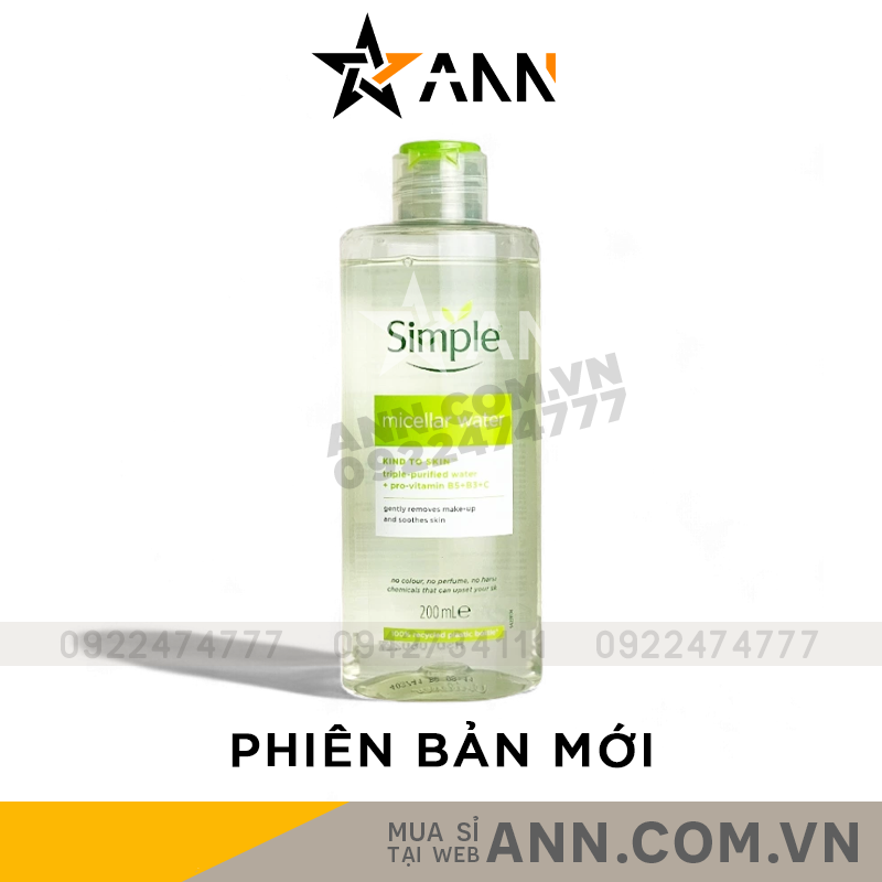 15462_bia-52_20240924123210-1.png Nước Tẩy Trang Simple Kind To Skin Micellar Cleansing Water 200ml - 8712561669825