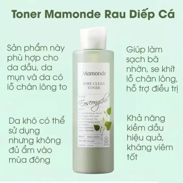 Phân phối nước hoa hồng Mamonde diếp cá cân bằng kiểm soát nhờn cho da dầu 250ml Chính Hãng 21 Nước hoa hồng Mamonde diếp cá cân bằng kiểm soát nhờn cho da dầu 250ml Chính Hãng