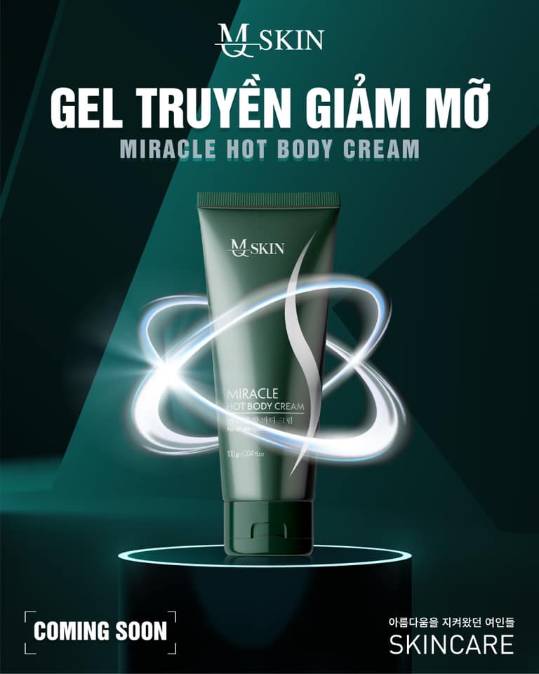 Kem truyền giảm mỡ Miracle hot body Cream MQ Skin chính hãng 3 Kem truyền giảm mỡ Miracle hot body Cream MQ Skin chính hãng