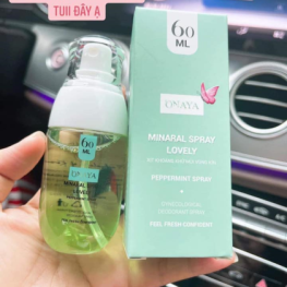 Xịt khoáng khử mùi vùng kín ONAYA Minaral Spray Lovely Peppermint