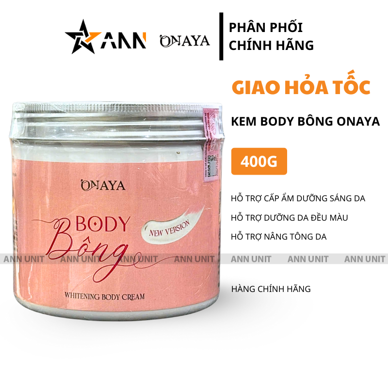 Kem Body Bông Onaya 400g