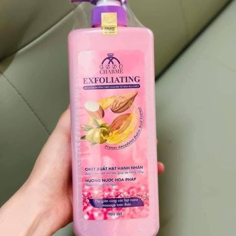 16130_3_20250913173527-4.png Sữa Tắm Cho Nữ Tẩy Tế Bào Da Chết Charme Exfoliating Hạt Hạnh Nhân Hương Nước Hoa Pháp 900ml - 8936194691552