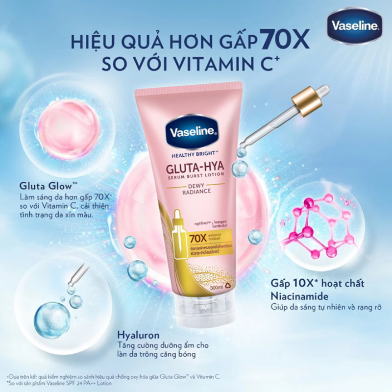Sỉ sữa Dưỡng Thể Vaseline 70X Màu Hồng 330ml (Hàng nhập khẩu có tem phụ) 8 Sỉ sữa Dưỡng Thể Vaseline 70X Màu Hồng 330ml (Hàng nhập khẩu có tem phụ)