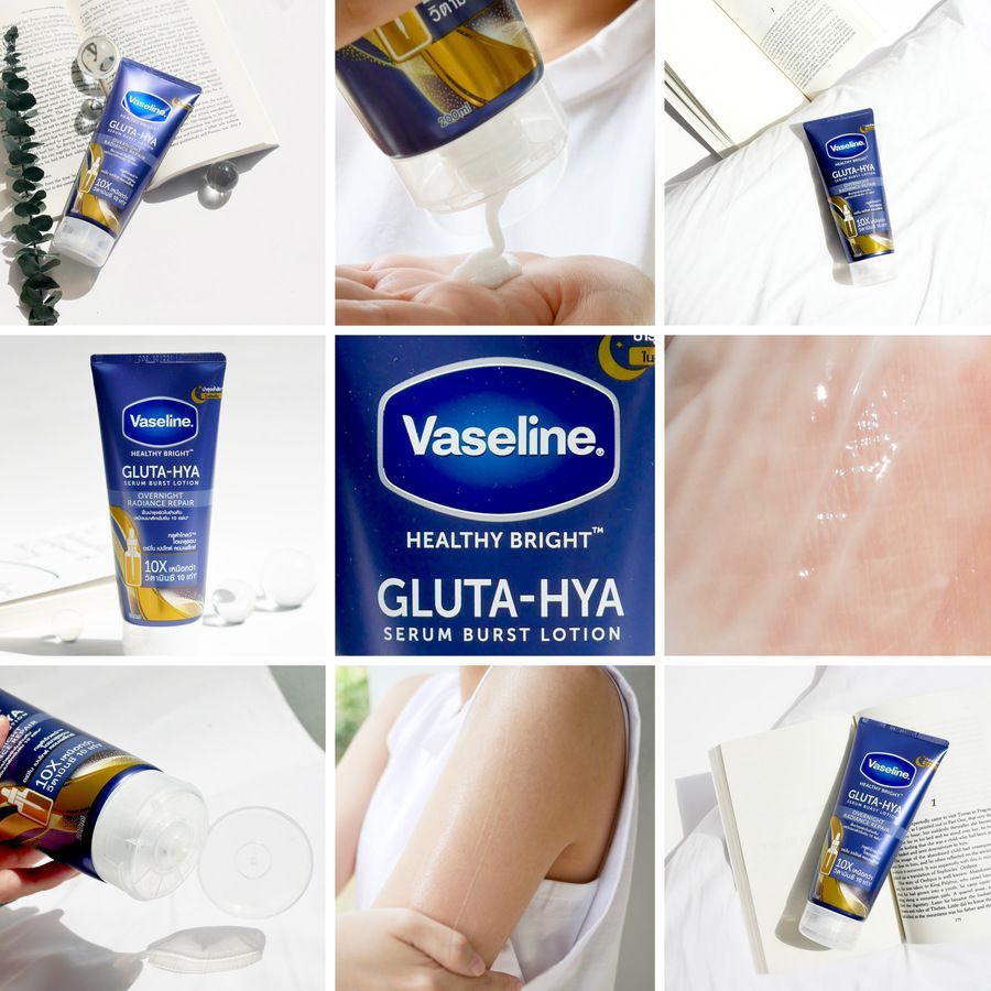 Sữa Dưỡng Thể Phục Hồi Ban Đêm Vaseline Gluta Hya Overnight 10X 300ml | An Beauty Shop