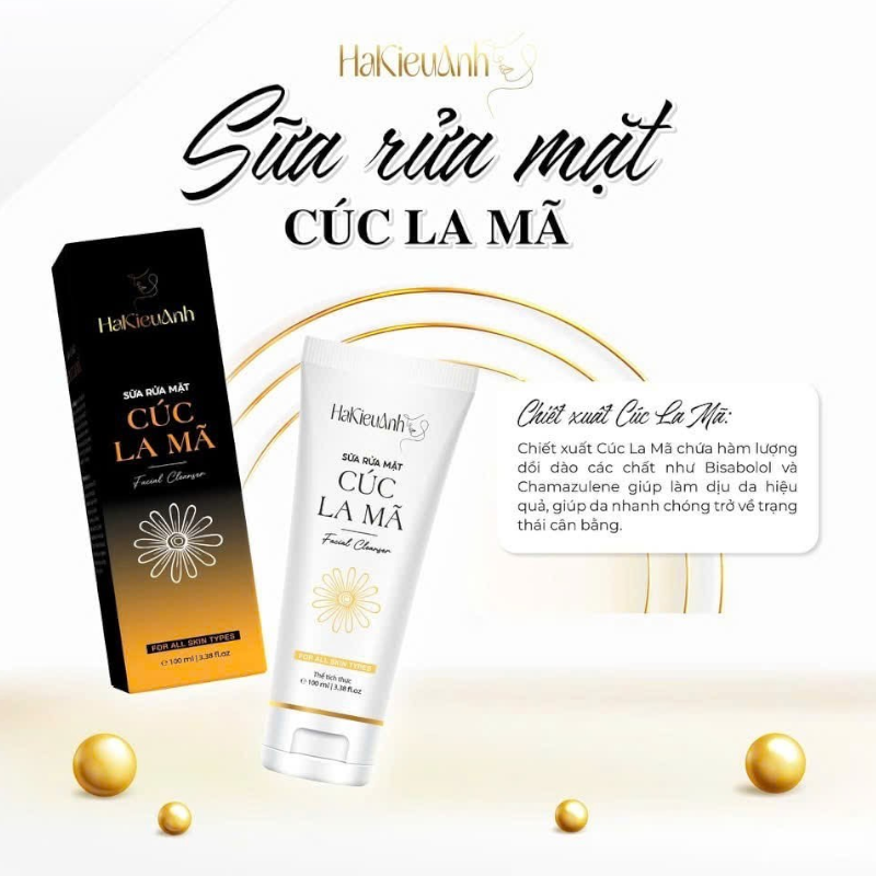 Sữa Rửa Mặt Hà Kiều Anh Cúc La Mã 100ml - Mỹ Phẩm Hà Kiều Anh Shop 5 Sữa Rửa Mặt Hà Kiều Anh Cúc La Mã 100ml - Mỹ Phẩm Hà Kiều Anh Shop