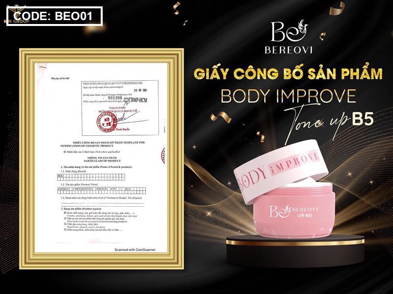 Kem Body Thu Thủy Improve Be Bereovi 10 Kem Body Thu Thủy Improve Be Bereovi