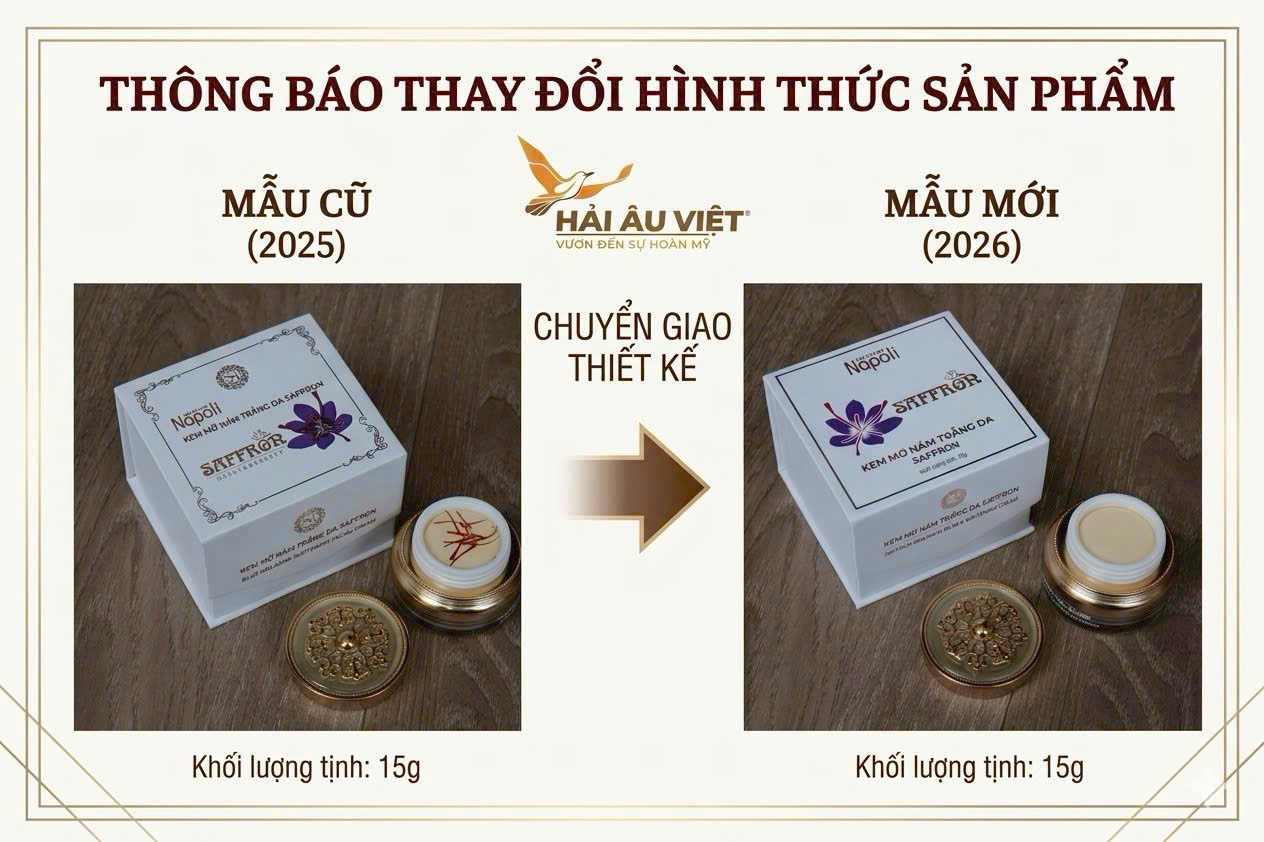 Kem Face Giảm Nám Saffron Napoli Hải Âu Việt 10 Kem Face Giảm Nám Saffron Napoli Hải Âu Việt
