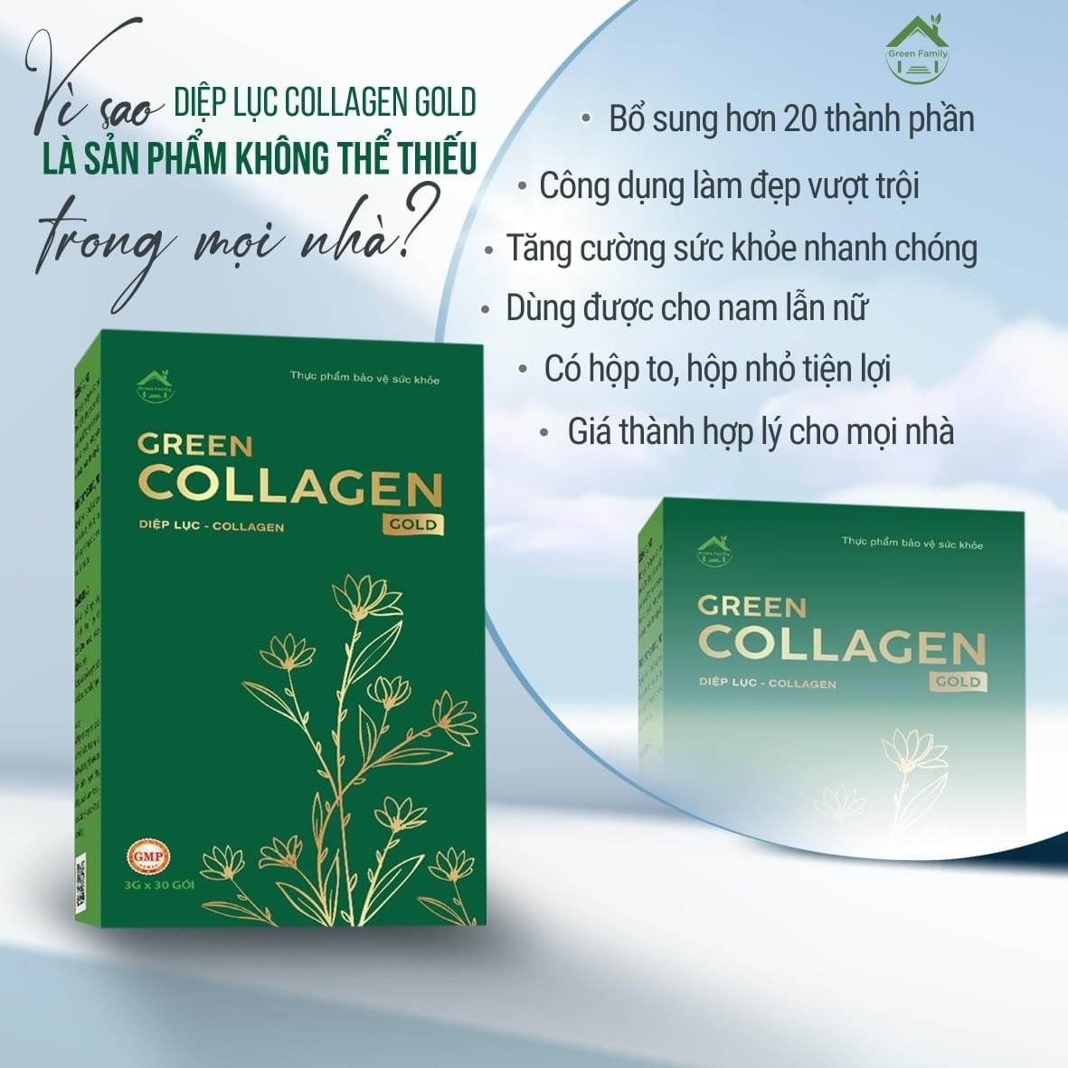 17592-z3713315089367-c5ba1f7a28cc63ac96125984332cf9fc-15.jpg Diệp Lục Collagen Gold Hộp Lớn 30 Gói Green Family - 8936095911353