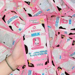 Muối tắm sữa bò tẩy tế bào chết A Bonne Spa Milk Salt 350g Thái Lan - 8857087000148