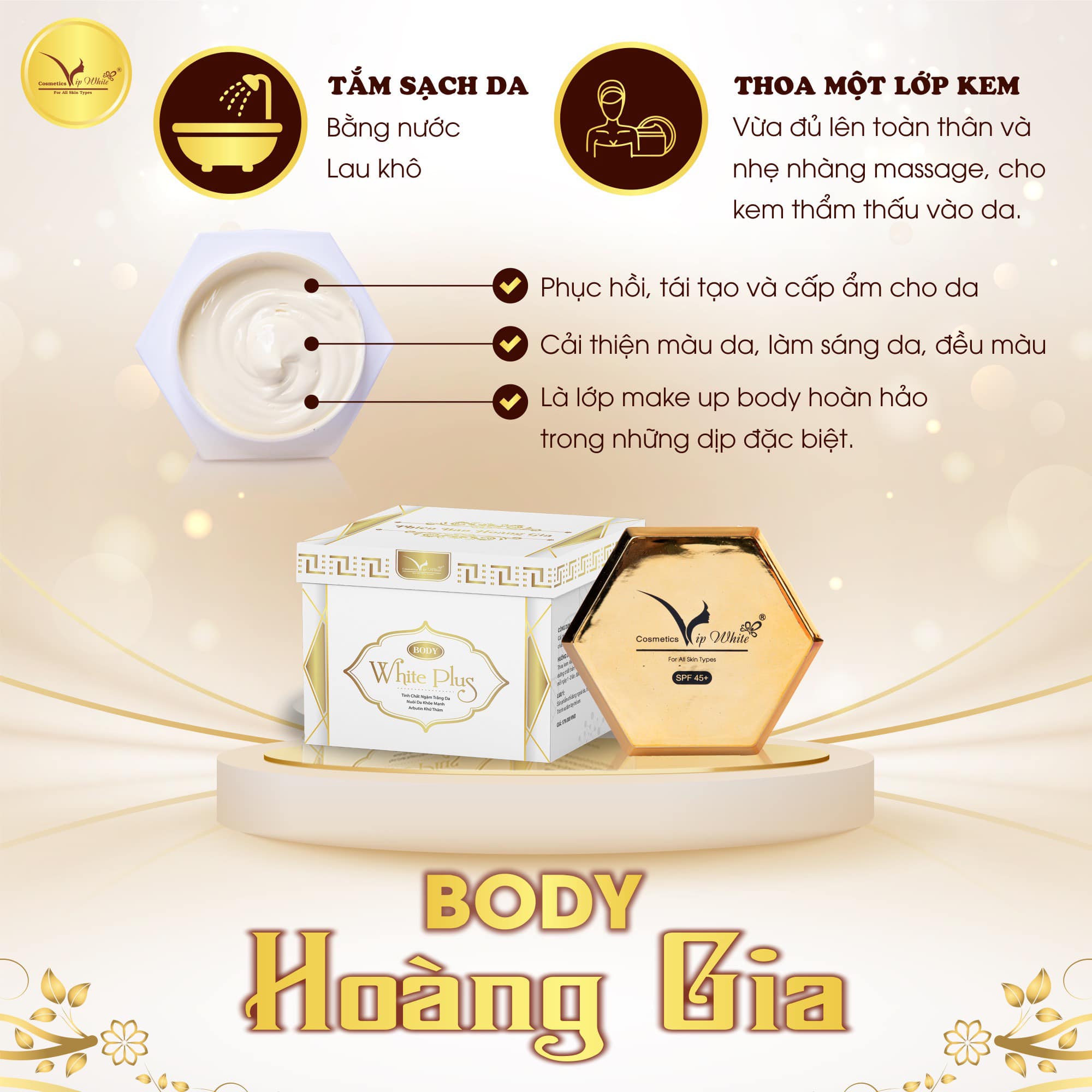 Phân phối kem Body Hoàng Gia VIP White 15 Phân phối kem Body Hoàng Gia VIP White