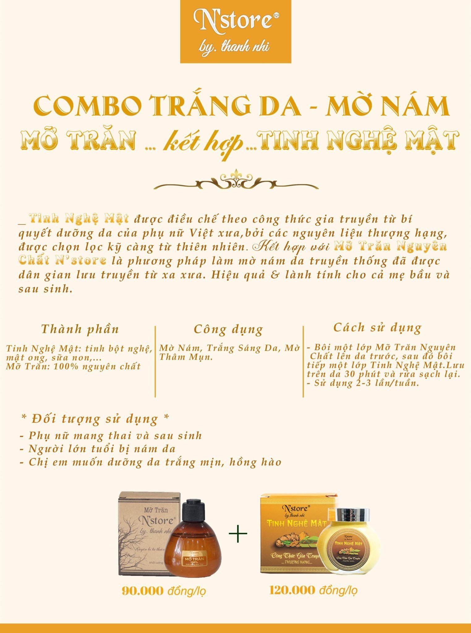 Bảng giá sỉ mặt Nạ Tinh Nghệ Mật Ong N Store By Thanh Nhi 17 Bảng giá sỉ mặt Nạ Tinh Nghệ Mật Ong N Store By Thanh Nhi