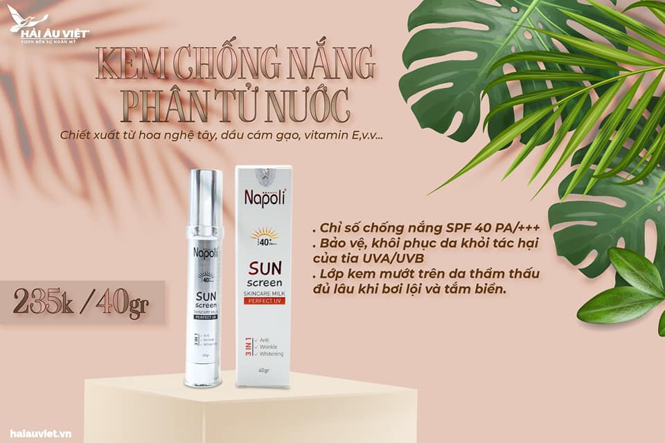 Kem Chống Nắng Napoli Sunscreen Hải Âu Việt 8 Kem Chống Nắng Napoli Sunscreen Hải Âu Việt