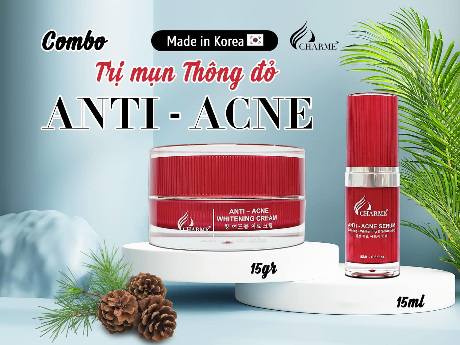 19229-z4294569961562-4728d0ce9292c8365ce896b05c4555f7-2.jpg Kem Face Mụn Hàn Quốc Charme Anti Acne Whitening Cream - 8809273480210
