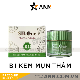 Kem Face Mụn Thâm B1 SH One Xanh Chiết Xuất Lá Tía Tô - FACEXANHB1