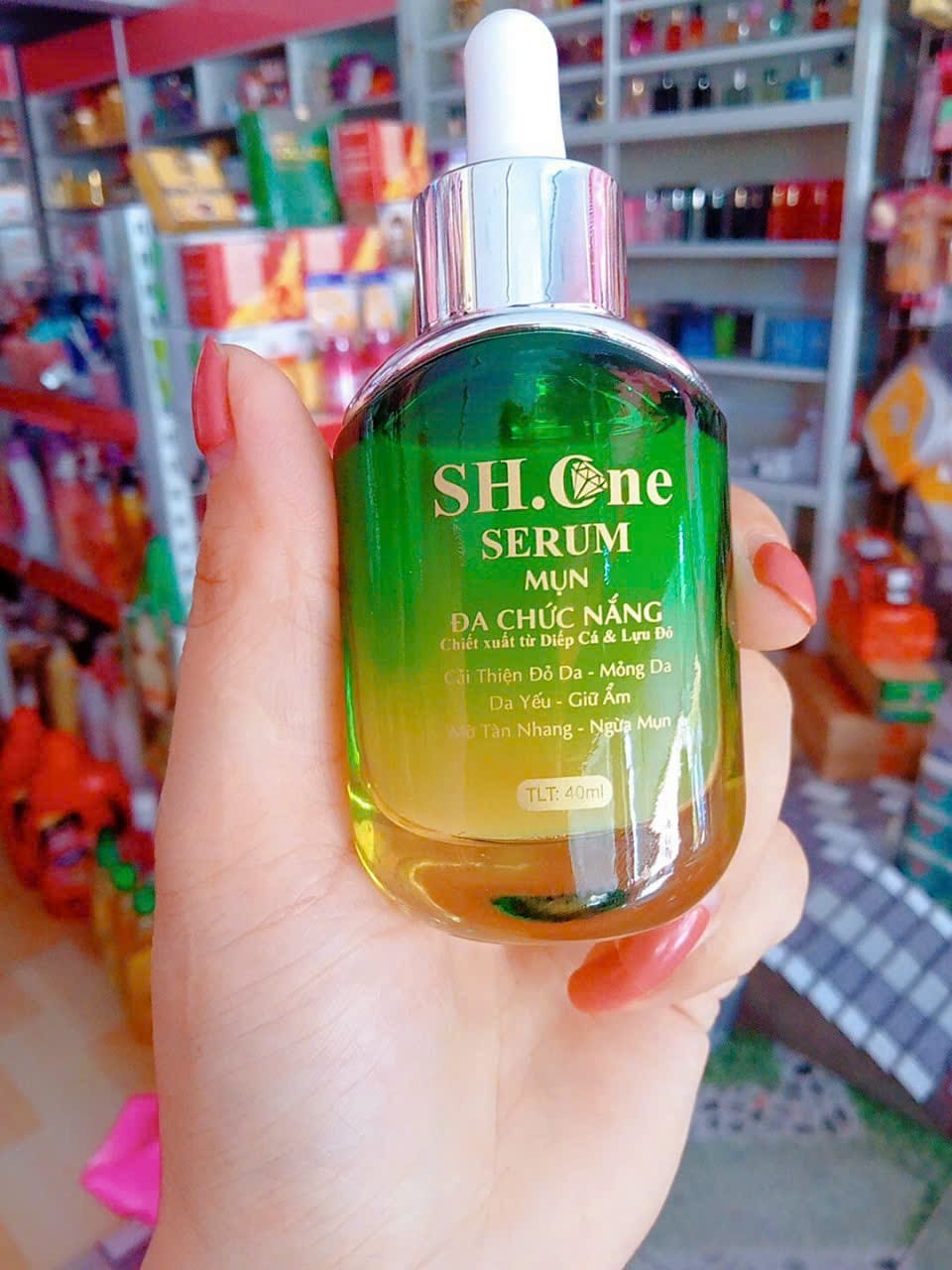 Serum Mụn Đa Chức Năng SH One Chiết Xuất Từ Rau Diếp Cá & Lựu Đỏ 4 Serum Mụn Đa Chức Năng SH One Chiết Xuất Từ Rau Diếp Cá & Lựu Đỏ