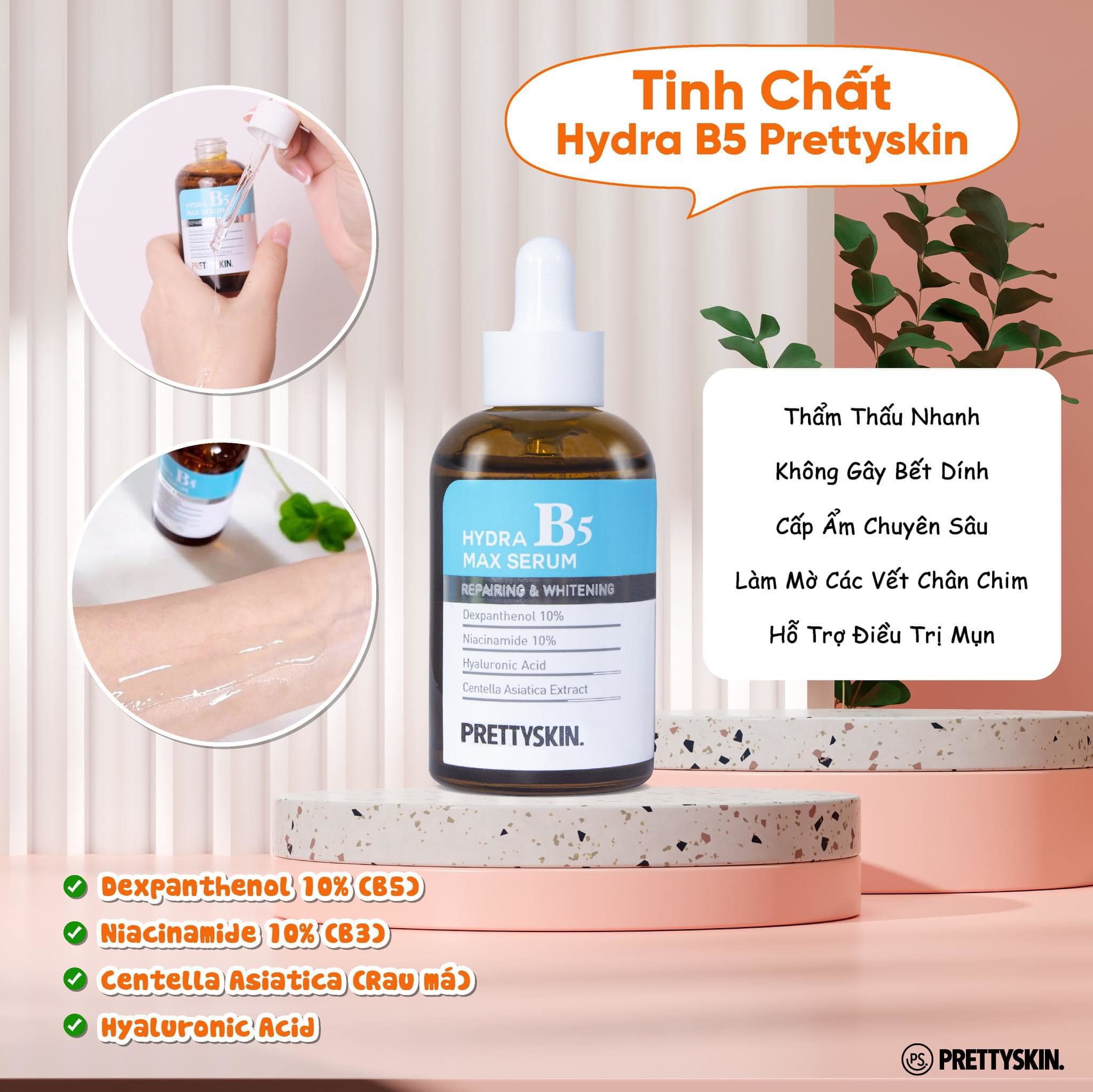 Phân phối serum B5 Phục Hồi Da PrettySkin 17 Phân phối serum B5 Phục Hồi Da PrettySkin