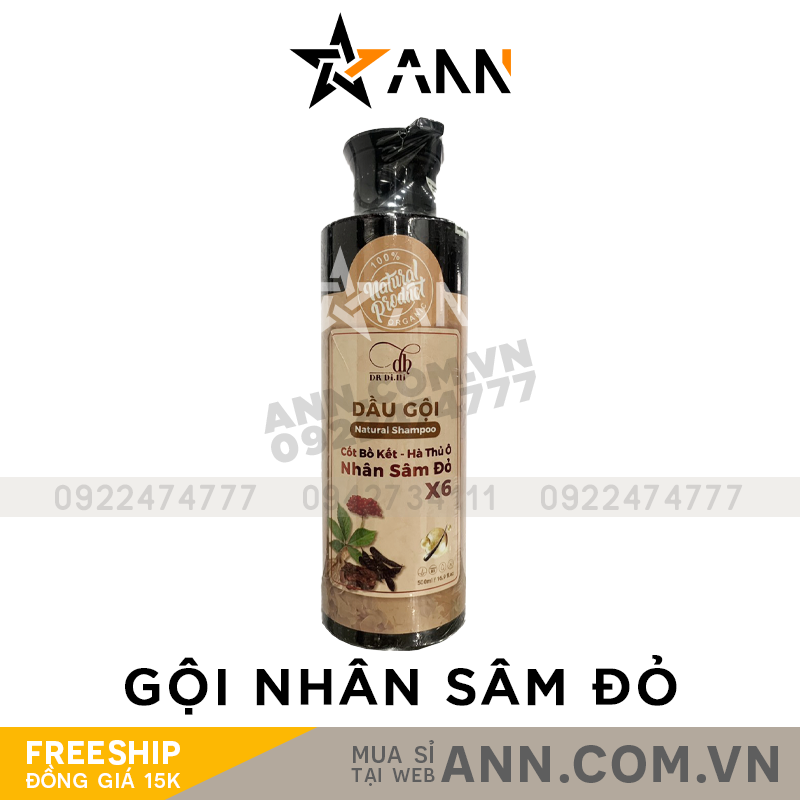 21130-dau-goi-di-hi-1.png Dầu Gội Cốt Bồ Kết Hà Thủ Ô Nhân Sâm Đỏ X6 Dr Di Hi - 8936118011527