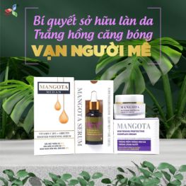Combo Serum Mangota và Kem Face Mangota Tím Midan