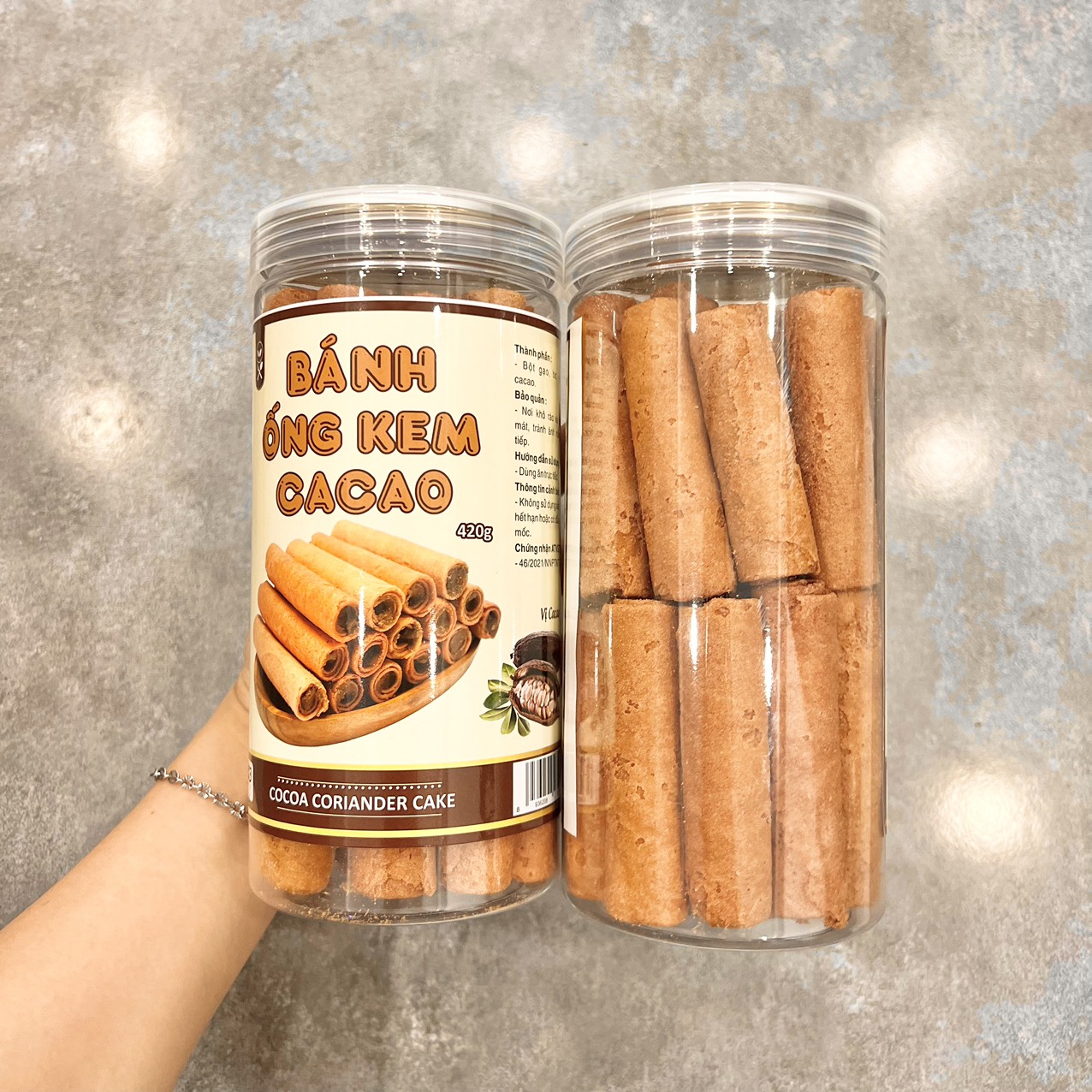 Bảng giá sỉ bánh Ống Ngò Ca Cao Thơm Ngon 420g Hộp 3 Bảng giá sỉ bánh Ống Ngò Ca Cao Thơm Ngon 420g Hộp