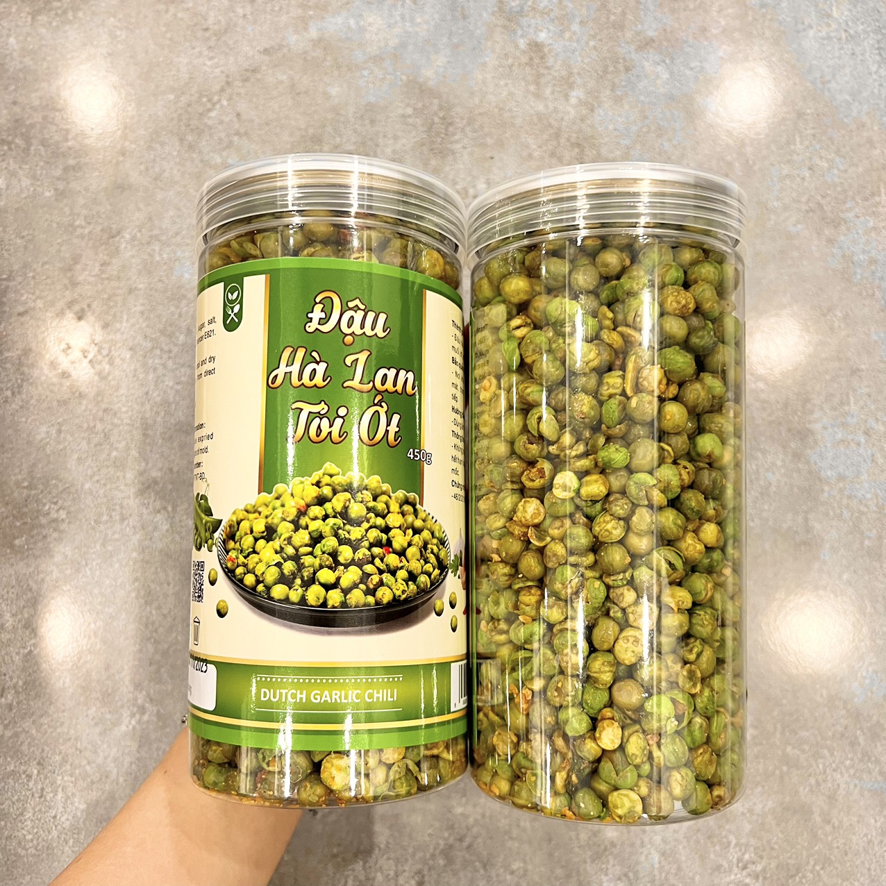 Đậu Hà Lan Tỏi Ớt Thơm Ngon 450g 3 Đậu Hà Lan Tỏi Ớt Thơm Ngon 450g