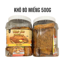 Khô Bò Miếng Loại Đặc Biệt 500g - Hộp - KBM500
