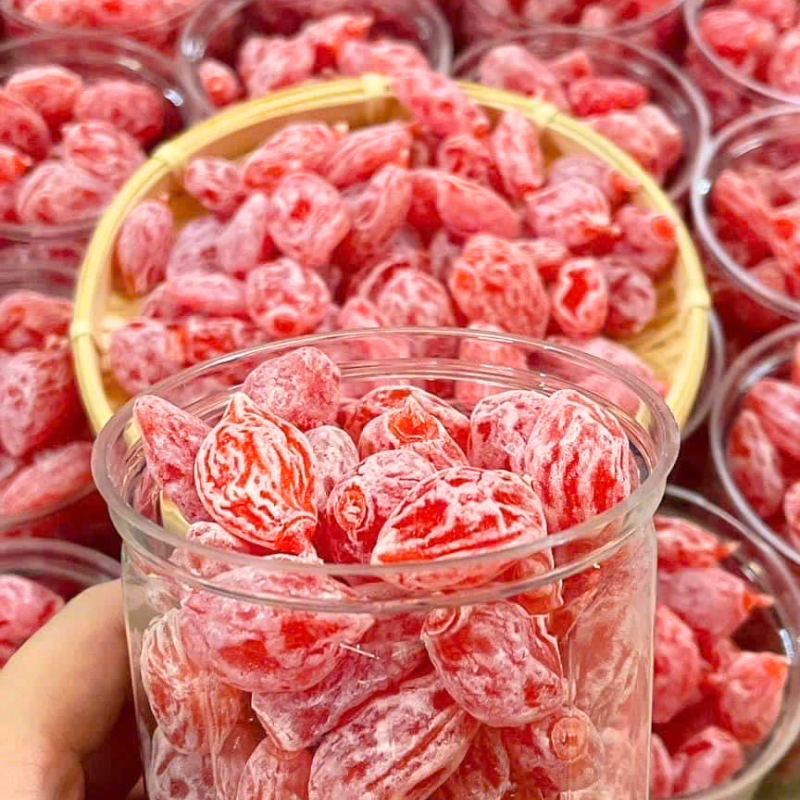 Ô Mai Đào Hồng Thơm Ngon 500g 7 Ô Mai Đào Hồng Thơm Ngon 500g