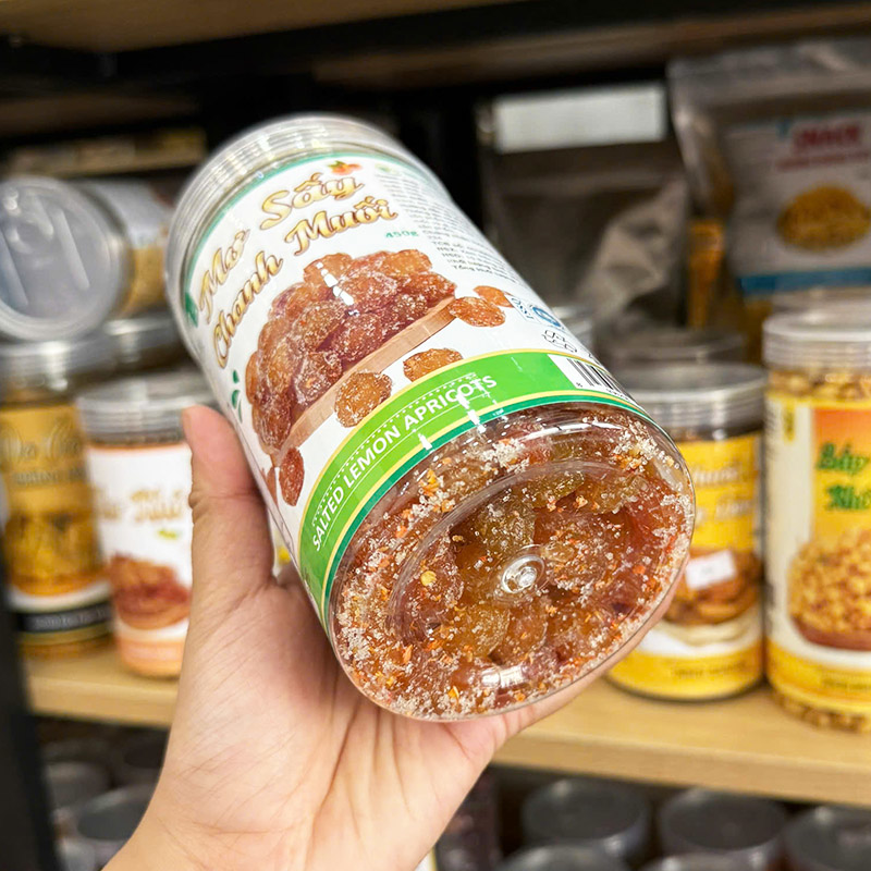 Mơ Sấy Chanh Muối Thơm Ngon 450g Hộp Pet 6 Mơ Sấy Chanh Muối Thơm Ngon 450g Hộp Pet