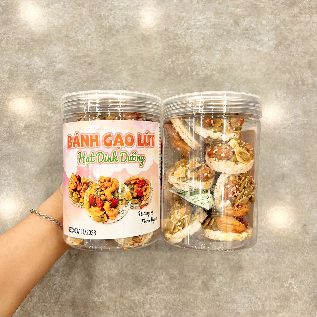 Bánh Gạo Lứt Hạt Dinh Dưỡng Thơm Ngon 200g 2 Bánh Gạo Lứt Hạt Dinh Dưỡng Thơm Ngon 200g