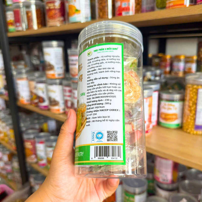 Sỉ kẹo Dừa Nướng - Kẹo Dừa Cuộn Bánh Phồng Mix 7 Vị Thơm Ngon 300g Hộp Pet 9 Sỉ kẹo Dừa Nướng - Kẹo Dừa Cuộn Bánh Phồng Mix 7 Vị Thơm Ngon 300g Hộp Pet