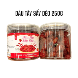 Dâu Tây Sấy Dẻo Thơm Ngon 250g Hộp - DTSD