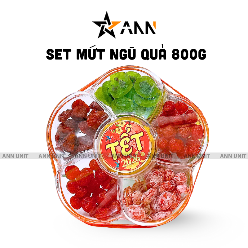 Hộp Quà Tết Set Mứt Lục Vị Bông Mai 800g (Ó Mai Đào Hồng, Ó Mai Đào Bố, Kiwi Sấy Dẻo, Ó Mai Mận Cơm, Xoài Sấy Dẻo) - Hộp Bông Mai 1 Hộp Quà Tết Set Mứt Lục Vị Bông Mai 800g (Ó Mai Đào Hồng, Ó Mai Đào Bố, Kiwi Sấy Dẻo, Ó Mai Mận Cơm, Xoài Sấy Dẻo) - Hộp Bông Mai