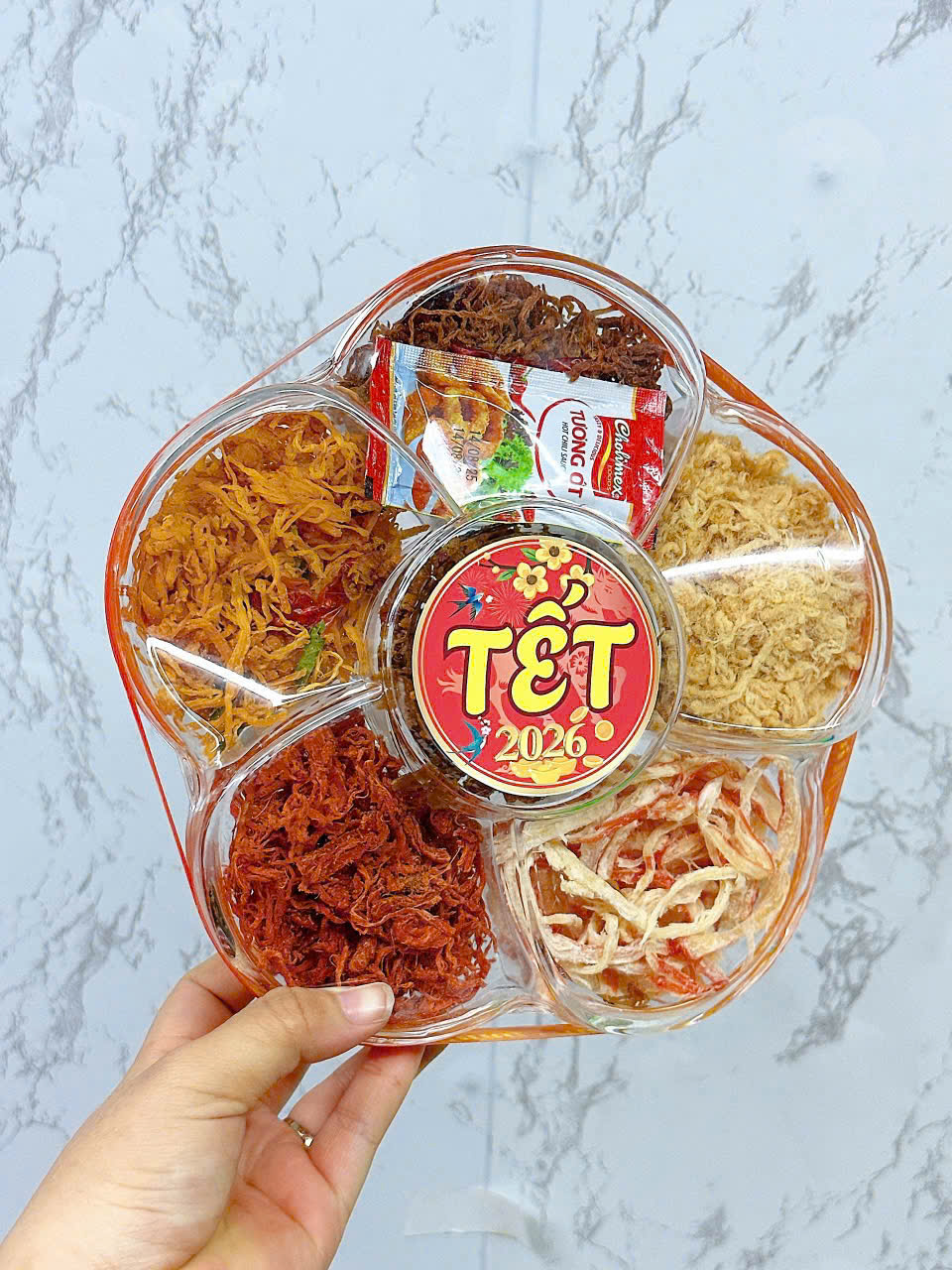 Hộp Quà Tết Set Khô Lục Vị 500g - Hộp Bông Mai Hộp Quà Tết 2026 7 Hộp Quà Tết Set Khô Lục Vị 500g - Hộp Bông Mai Hộp Quà Tết 2026