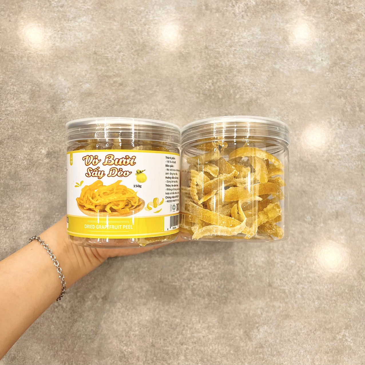 Vỏ Bưởi Sấy Dẻo Thơm Ngon 150g 3 Vỏ Bưởi Sấy Dẻo Thơm Ngon 150g