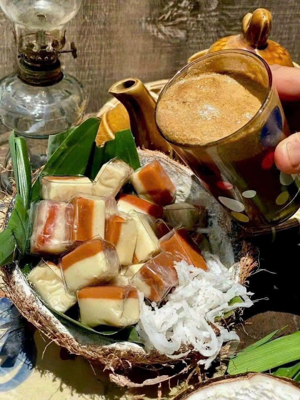 Sỉ kẹo Dừa Cà Phê Muối Thơm Ngon 300g 4 Sỉ kẹo Dừa Cà Phê Muối Thơm Ngon 300g