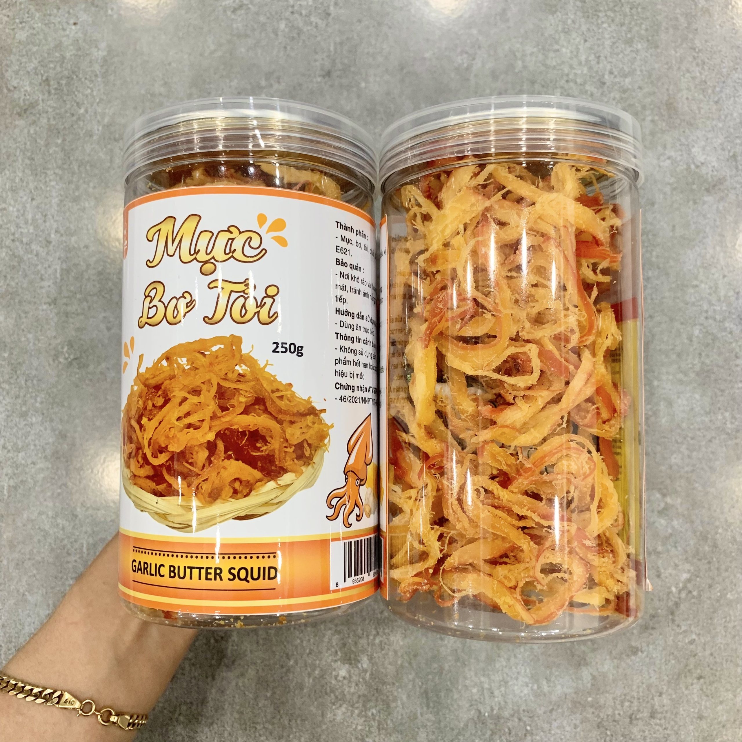 Bảng giá sỉ mực Bơ Tỏi Thơm Ngon 250g 3 Bảng giá sỉ mực Bơ Tỏi Thơm Ngon 250g