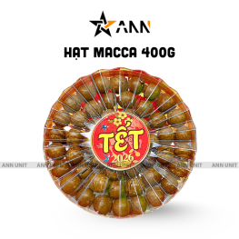 Hộp Quà Tết Hạt Macca Tây Nguyên 400g - Hộp Sun Khía Hộp Quà Tết 2026 - MACCAHK