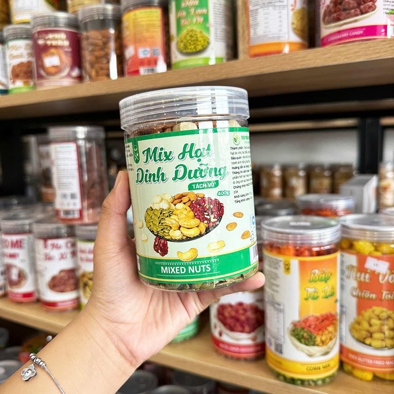 Sỉ hạt Mix Dinh Dưỡng Tách Vỏ Thơm Ngon 400g Hộp Pet 5 Sỉ hạt Mix Dinh Dưỡng Tách Vỏ Thơm Ngon 400g Hộp Pet