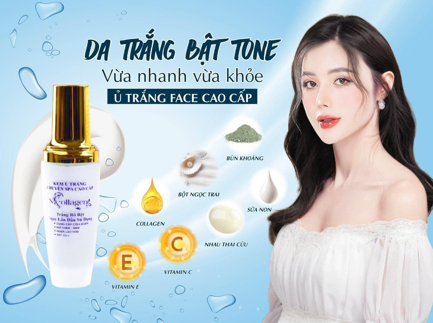 Đánh giá kem Ủ Trắng Face N Collagen Chuyên Spa Cao Cấp