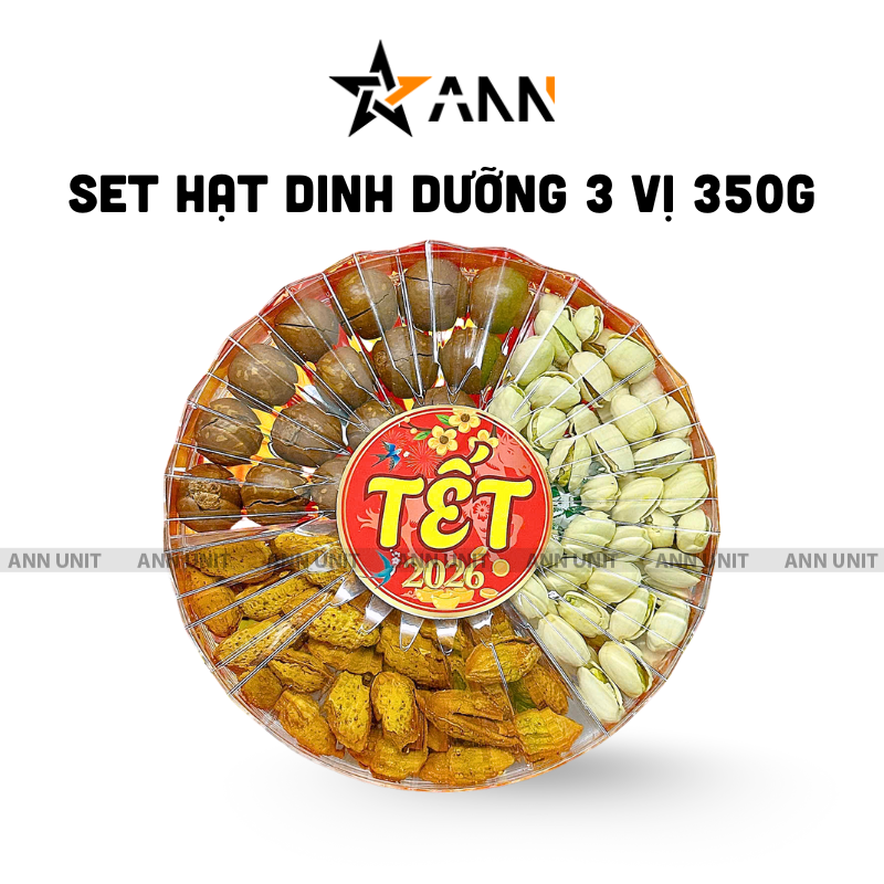 Hộp Quà Tết Set Hạt Dinh Dưỡng Tam Vị 350g - Hộp Sun Khía 1 Hộp Quà Tết Set Hạt Dinh Dưỡng Tam Vị 350g - Hộp Sun Khía