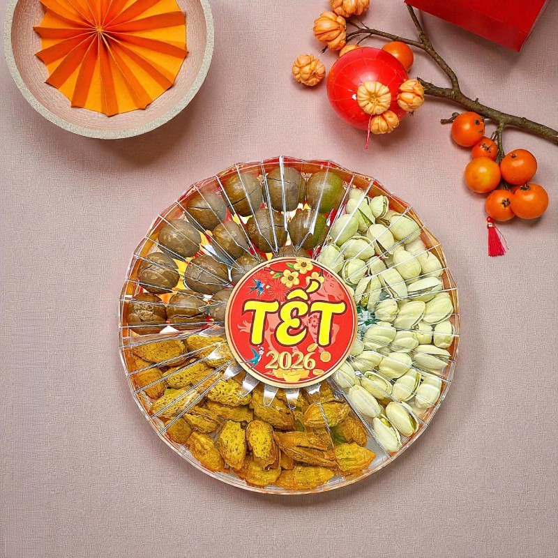 Hộp Quà Tết Set Hạt Dinh Dưỡng Tam Vị 350g - Hộp Sun Khía 12 Hộp Quà Tết Set Hạt Dinh Dưỡng Tam Vị 350g - Hộp Sun Khía
