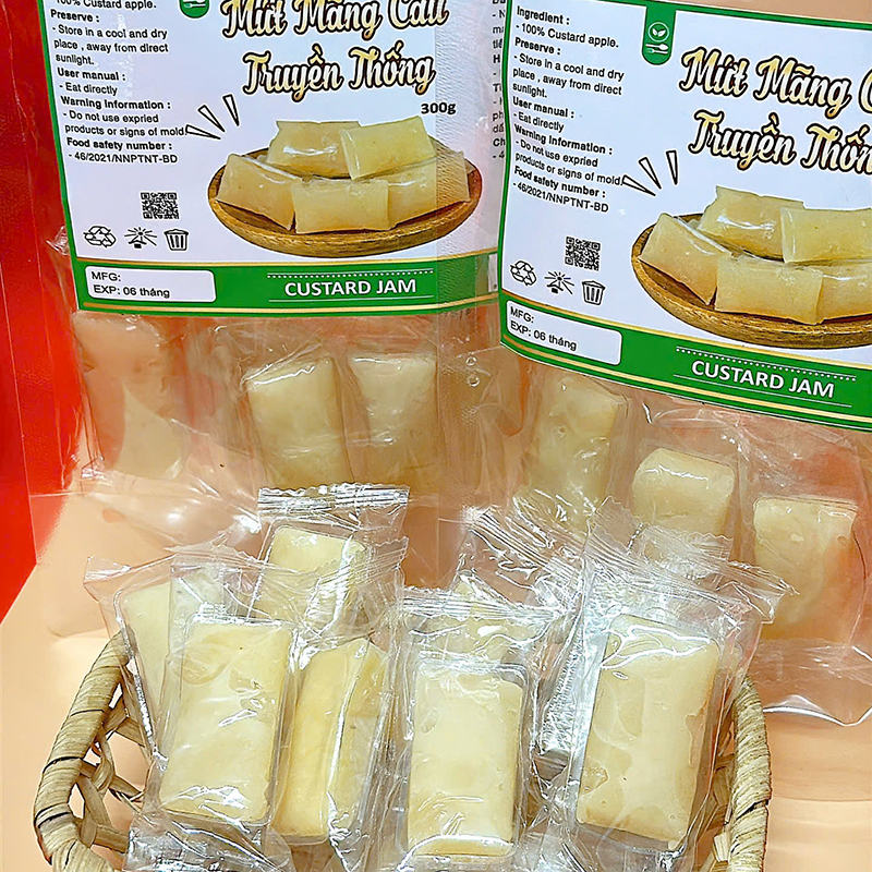 23376_z6125807748630-917d980f74d1209a8a42f9b5a185e4dc_20241213162753-3.jpg Mứt Mãng Cầu Truyền Thống Túi Zip 300g - MMCTZ