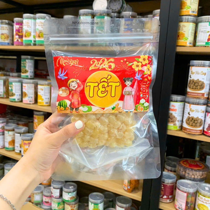 23384_99_20260105101712.png Mứt Hạt Sen Túi Zip 300g - Mứt Hạt Sen Tết - HSHCK