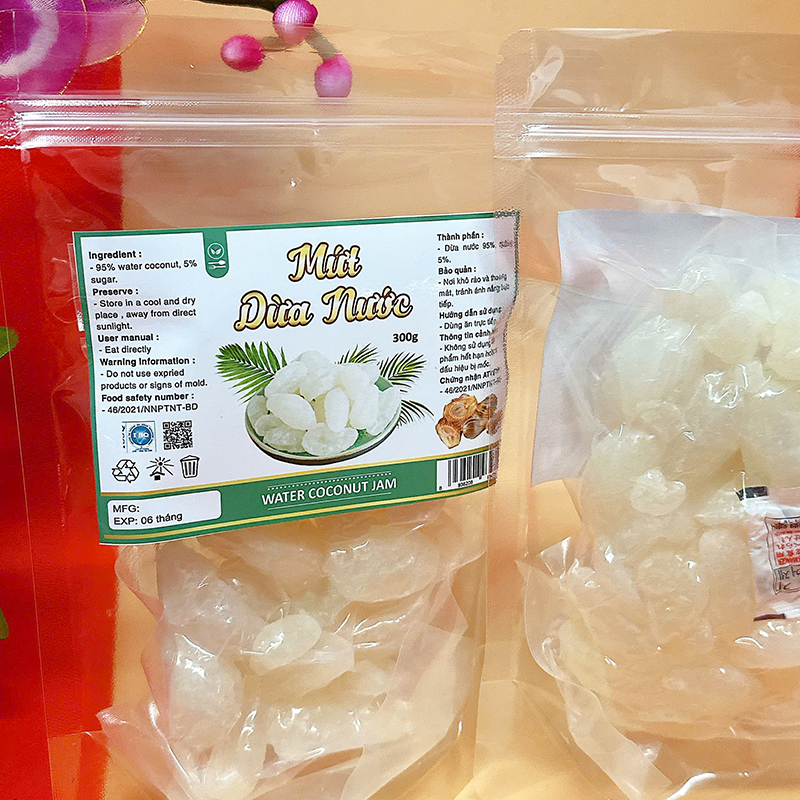 23385_z6125806474069-e906a6cf0980754b64cd2081bc9b10fd_20241214111450-5.jpg Mứt Dừa Nước Túi Zip 300g - MDNHCK
