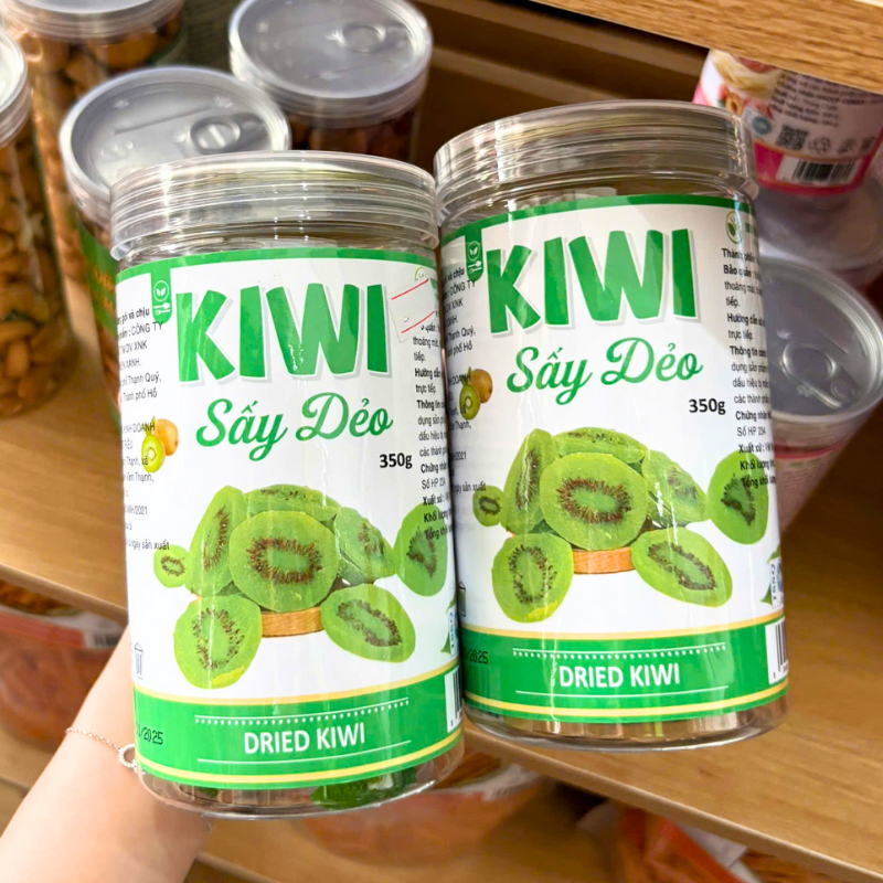 Kiwi Sấy Dẻo Thơm Ngon 350g Hộp Pet 7 Kiwi Sấy Dẻo Thơm Ngon 350g Hộp Pet