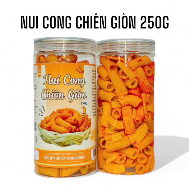 Nui Cộng Chiên Giòn Thơm Ngon 250g 1 Nui Cộng Chiên Giòn Thơm Ngon 250g