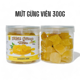 Mứt Gừng Viên Thơm Ngon 300g Hộp - MGV300