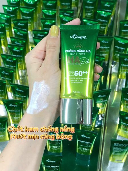 Kem Chống Nắng HA Plus N Collagen Nâng Tone 7 Kem Chống Nắng HA Plus N Collagen Nâng Tone