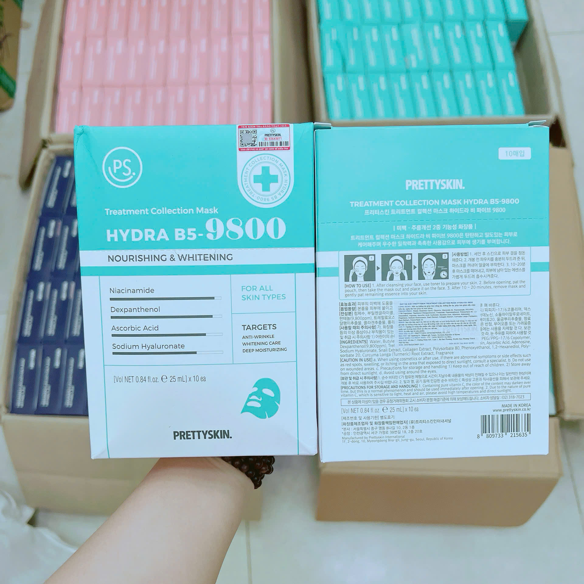 Bảng giá sỉ mặt Nạ Prettyskin Hydra B5 Màu Xanh Nhạt Phục Hồi Da Hộp 10miếng 7 Bảng giá sỉ mặt Nạ Prettyskin Hydra B5 Màu Xanh Nhạt Phục Hồi Da Hộp 10miếng