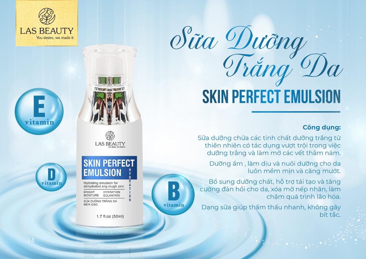 Bảng giá sỉ sữa Dưỡng Rong Nho Las Beauty Skin Perfect Emulsion 50ml 9 Bảng giá sỉ sữa Dưỡng Rong Nho Las Beauty Skin Perfect Emulsion 50ml