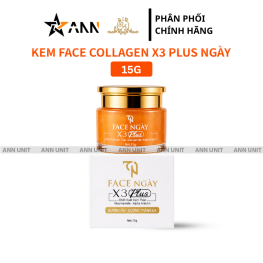 Kem Face Collagen X3 Plus TN Đông Trùng Hạ Thảo Mỹ Phẩm Đông Anh 15g Ban Ngày - Phiên Bản Mới - FACENGAYX3MOI